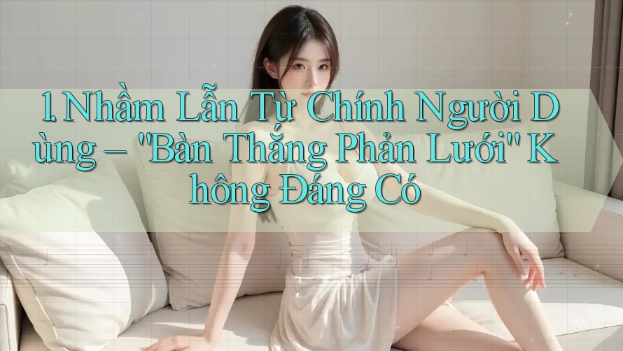 1. Nhầm Lẫn Từ Chính Người Dùng – “Bàn Thắng Phản Lưới” Không Đáng Có