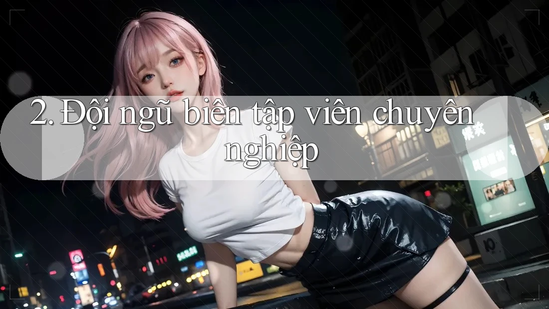 2. Đội ngũ biên tập viên chuyên nghiệp
