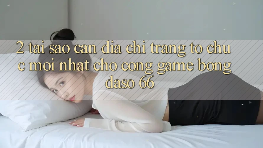 2. Tại Sao Cần “Địa chỉ trang Tổ chức Mới nhất” Cho Cổng Game Bongdaso 66?