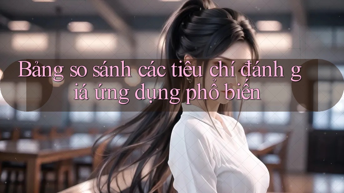 Bảng so sánh các tiêu chí đánh giá ứng dụng phổ biến