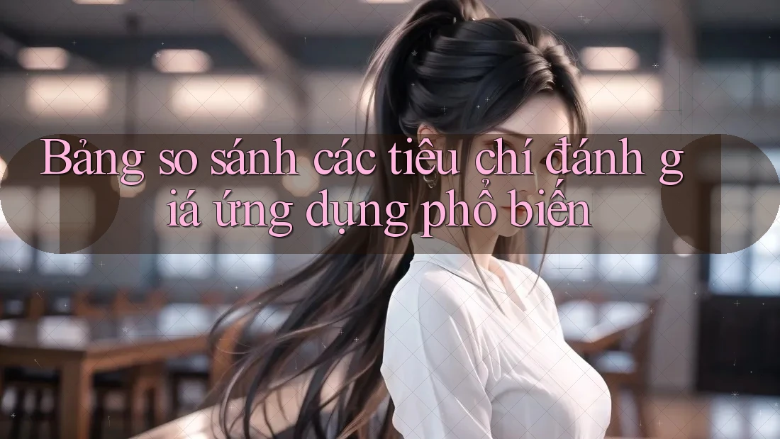 Bảng so sánh các tiêu chí đánh giá ứng dụng phổ biến