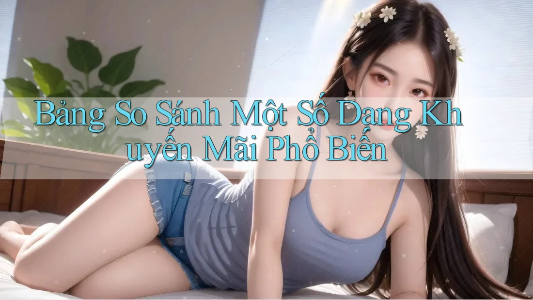 Bảng So Sánh Một Số Dạng Khuyến Mãi Phổ Biến