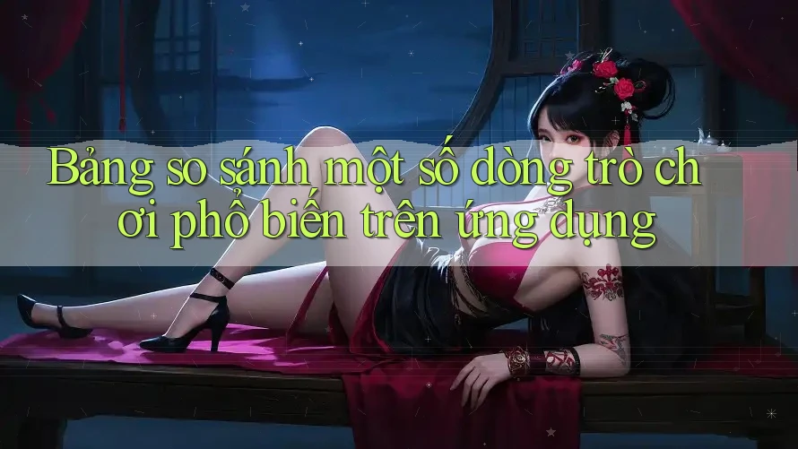 Bảng so sánh một số dòng trò chơi phổ biến trên ứng dụng