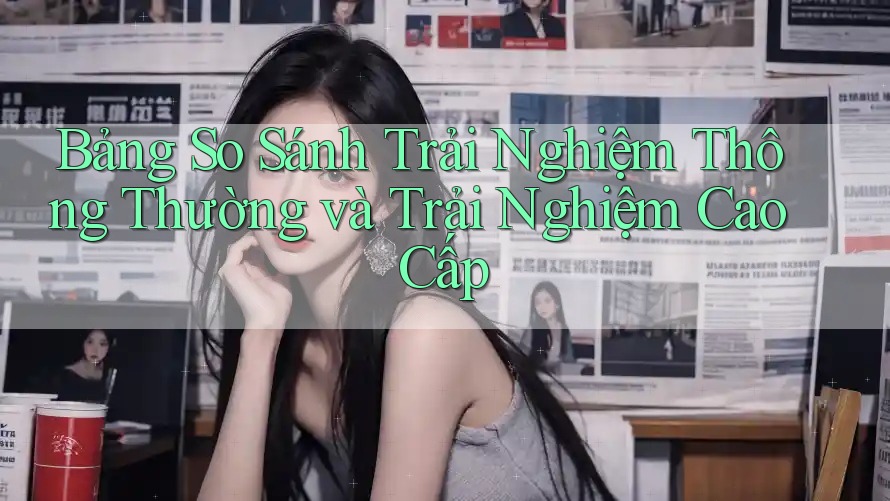 Bảng so sánh trải nghiệm thông thường và trải nghiệm cao cấp