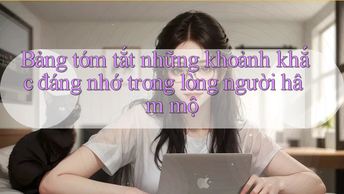 Bảng tóm tắt những khoảnh khắc đáng nhớ trong lòng người hâm mộ