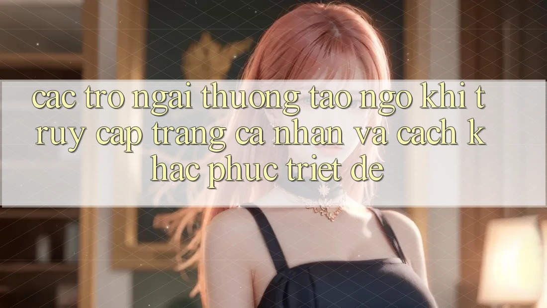 Các Trở Ngại Thường Tao ngộ Khi Truy cập trang cá nhân Và Cách Khắc Phục Triệt Để