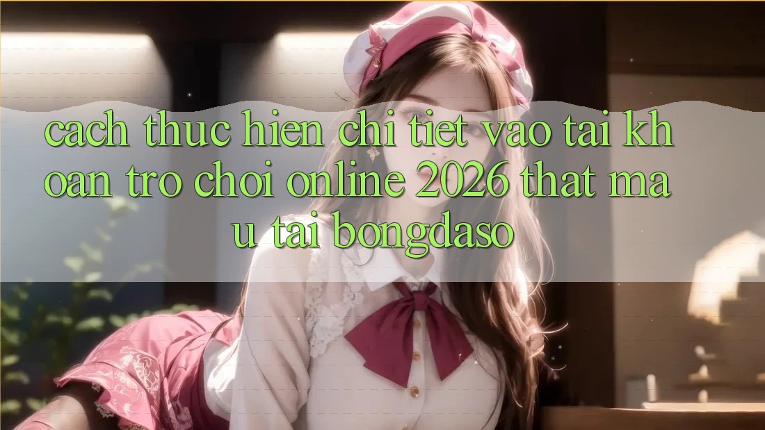 Cách thực hiện Chi Tiết: Vào tài khoản Trò chơi Online 2026 Thật Mau Tại Bongdaso