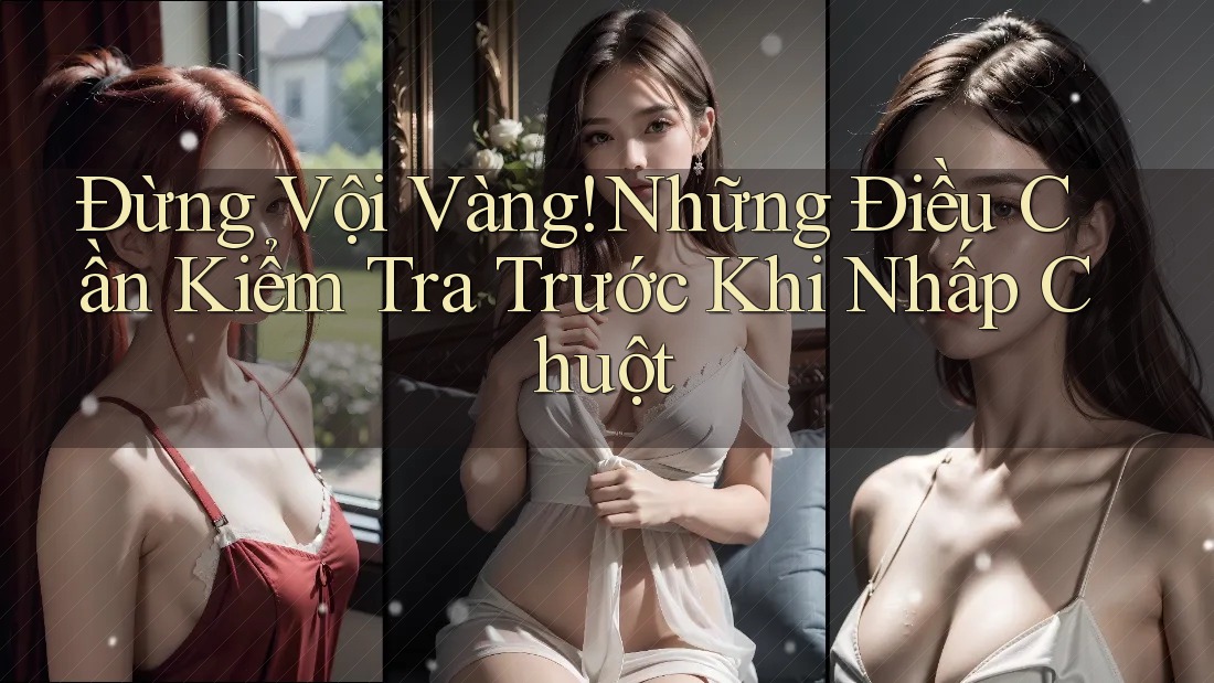 Đừng Vội Vàng! Những Điều Cần Kiểm Tra Trước Khi Nhấp Chuột
