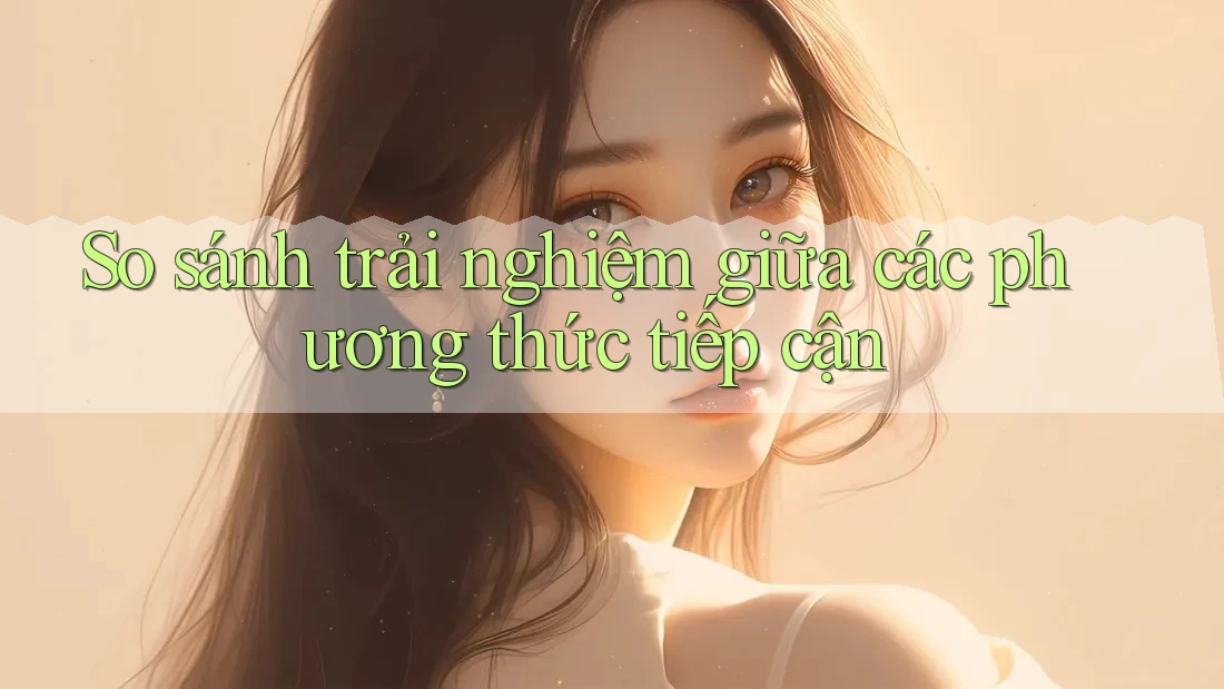 So sánh trải nghiệm giữa các phương thức tiếp cận