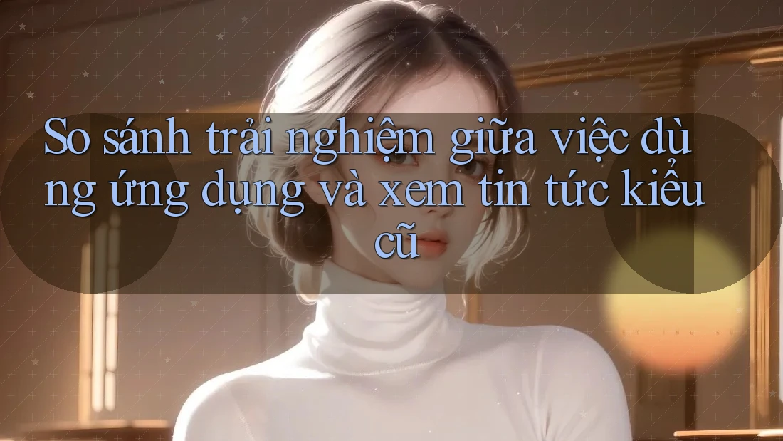 So sánh trải nghiệm giữa việc dùng ứng dụng và xem tin tức kiểu cũ