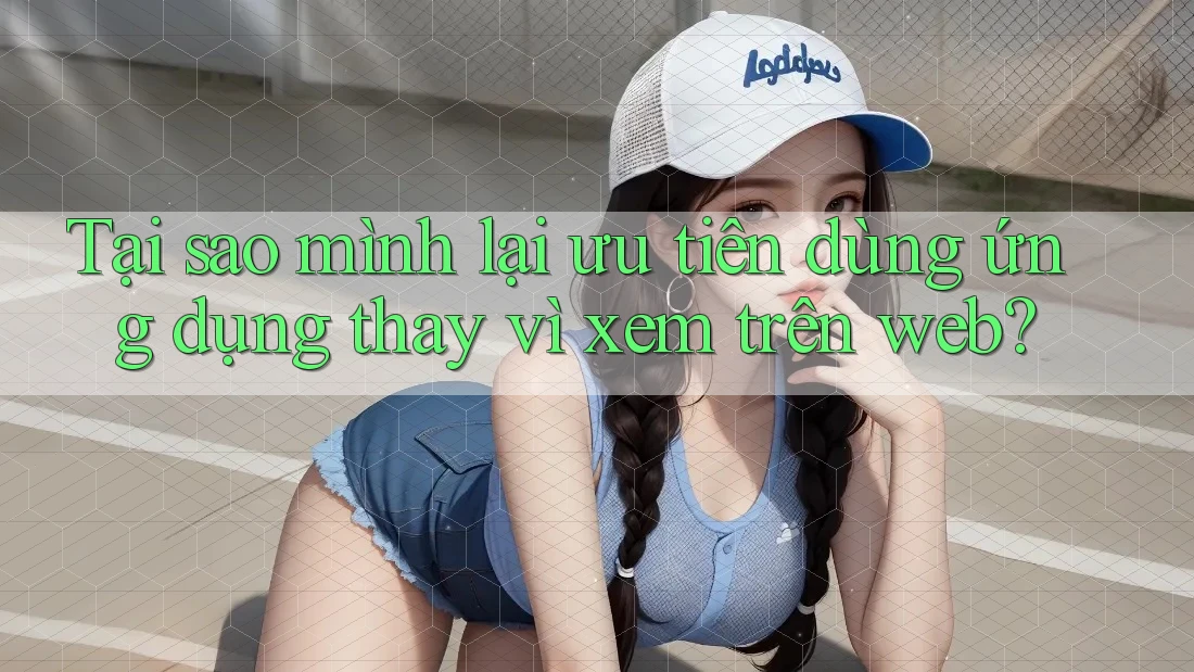 Tại sao mình lại ưu tiên dùng ứng dụng thay vì xem trên web?
