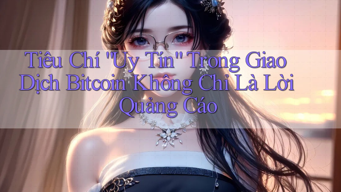 Tiêu Chí “Uy Tín” Trong Giao Dịch Bitcoin Không Chỉ Là Lời Quảng Cáo